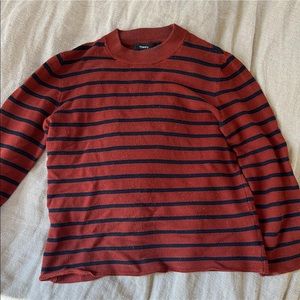 Theory mock neck 3/4 sleeve sweater
